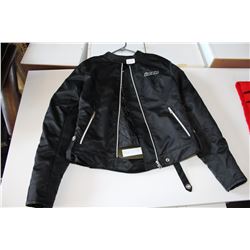 BLACK ICON MOTORCYCLE JACKET WOMEN SMALL OR KIDS LARGE