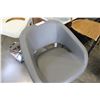 Image 2 : GREY LEATHER ADJUSTABLE BAR STOOL