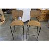 Image 1 : PAIR OF RATTAN BARSTOOLS