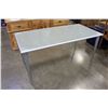 Image 1 : METAL AND GLASSTOP TABLE