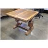 Image 1 : OAK DRAW LEAF TABLE AND FOUR CHAIRS