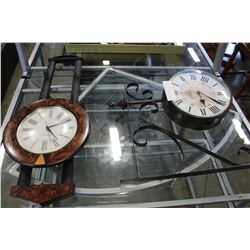 TWO WALL CLOCKS