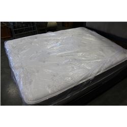 SEALY QUEENSIZE EURO TOP MEDIUM FIRM MATTRESS, RETAIL $1899, FLOOR MODEL