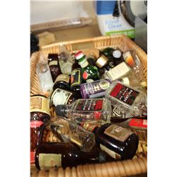 LOT OF MINIATURE LIQUOR BOTTLES