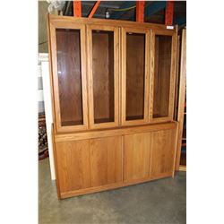 TWO PIECE ILLUMINTED CABINET