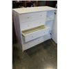 Image 2 : WHITE FIVE DRAWER WHITE CABINET WITH CUPBOARD