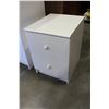 Image 1 : PAIR OF 2-DRAWER WHITE NIGHTSTANDS