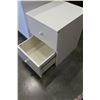 Image 2 : PAIR OF 2-DRAWER WHITE NIGHTSTANDS