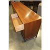 Image 2 : MID CENTURY MODERN WALNUT 9-DRAWER DRESSER