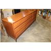 Image 3 : MID CENTURY MODERN WALNUT 9-DRAWER DRESSER