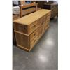 Image 2 : 6 DRAWER DRESSER WITH CUPBOARD AND MIRROR