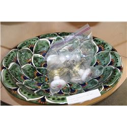 PAINTED PORCELAIN SINK AND DOOR KNOBS