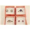 Image 2 : TWO DINNER RINGS AND TWO PAIR OF EARRINGS