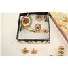 Image 2 : TRAY OF ESTATE PEARL JEWELLRY AND TRAY OF PETIT POINT JEWELLRY