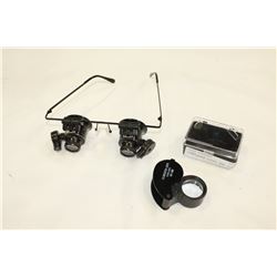 JEWELLERS LOUPE AND GLASSES