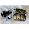 Image 1 : LOT OF FISHING FLIES AND LURES AND MITCHEL SPINNING REEL