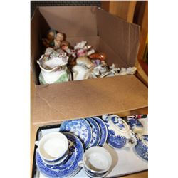 MASON PITCHER AND OTHER COLLECTIBLE FIGURES AND MINIATURE TEASET