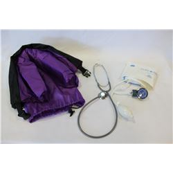BLOOD PRESSURE TESTER AND STRETHESCOPE AND NEACH AIR BED