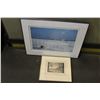 Image 1 : LEP SIGNED PRINT, AND VINGTAGE FRENCH FRAMED BLACK AND WHITE PHOTO