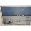 Image 2 : LEP SIGNED PRINT, AND VINGTAGE FRENCH FRAMED BLACK AND WHITE PHOTO
