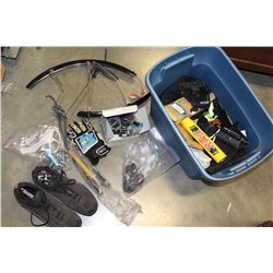 TOTE OF BICYCLE PARTS