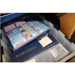 TOTE OF SPORTS CARDS IN BINDERS