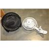 Image 1 : SMALL TABLE FAN AND CLIP ON FAN