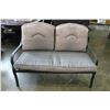 Image 1 : BLACK METAL BENCH WITH CUSHIONS