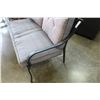 Image 2 : BLACK METAL BENCH WITH CUSHIONS