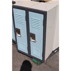 METAL DOUBLE LOCKER 36" X 24" X 15"