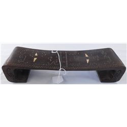 Fijian Wood Headrest w/Inlay