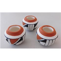 3 Miniature Isleta Pots