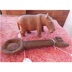 2 African Wood Carvings