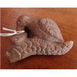 Effigy Fish & Bird Stone Pipe