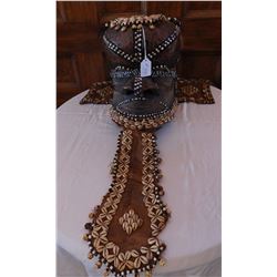 African Kuba Mboom Royal Helmet Mask