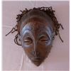 Image 1 : African Chokwe Wood Mask w/Raffia
