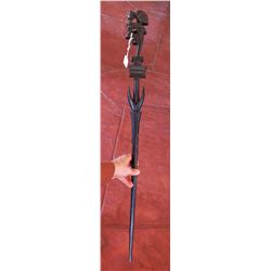 African Mother w/Child Cane