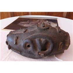 African Benin Zoomorphic Bronze Snake w/Report