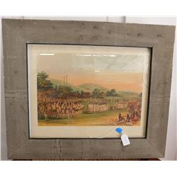 Catlin Framed Lithograph