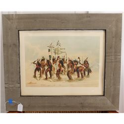 Catlin Framed Lithograph