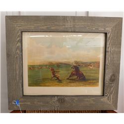 Catlin Framed Lithograph