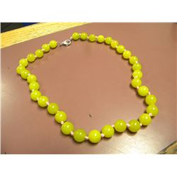 natural lemon jade necklace-retail $330