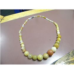 natural yellow jade necklace-retail $390