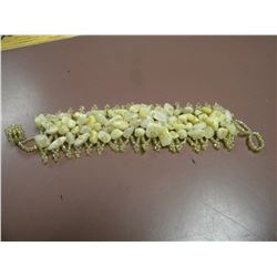 natural yellow jade bracelet-retail $365