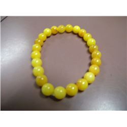 natural yellow jade bracelet-retail $245