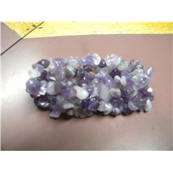 natural amethyst bracelet-retail $320