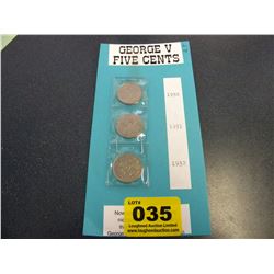george v five cent collection