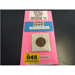 1939 royal visit commemorative coin