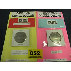 2 canadian nickel dollars