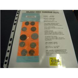 seldom seen canadian coins